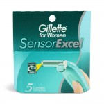 Кассеты для станков для бритья для женщин, Gillette (Жиллет) №5 сенсор эксель