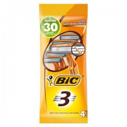 Станок для бритья, Bic (Бик) №4 3 для чувствительной кожи