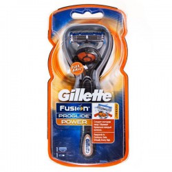 Станок для бритья, Gillette (Жиллет) Фьюжн пауэр проглайд флексбол + 1 сменная кассета