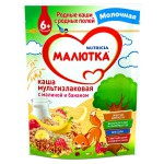 Каша молочная, Малютка 220 г мультизлаковая банан малина