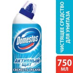 Средство чистящее, Domestos (Доместос) 750 мл Активный щит Свежесть океана для унитазов